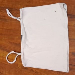 Brandy Melville, Plain White Crop, Size S